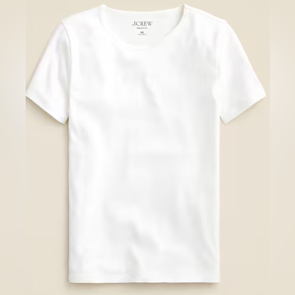 J Crew New perfect-fit short-sleeve T-shirt.